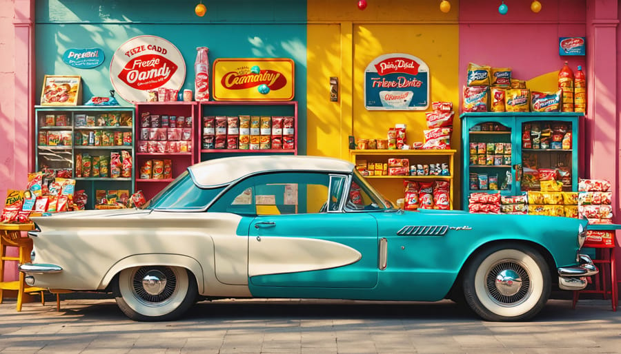 Crunchy Nostalgia: The Allure of Vintage Car Memorabilia Freeze-Dried Candy